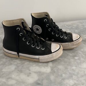 Converse Black and White High-Tops
